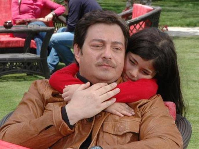 أحمد زاهر مع ابنته