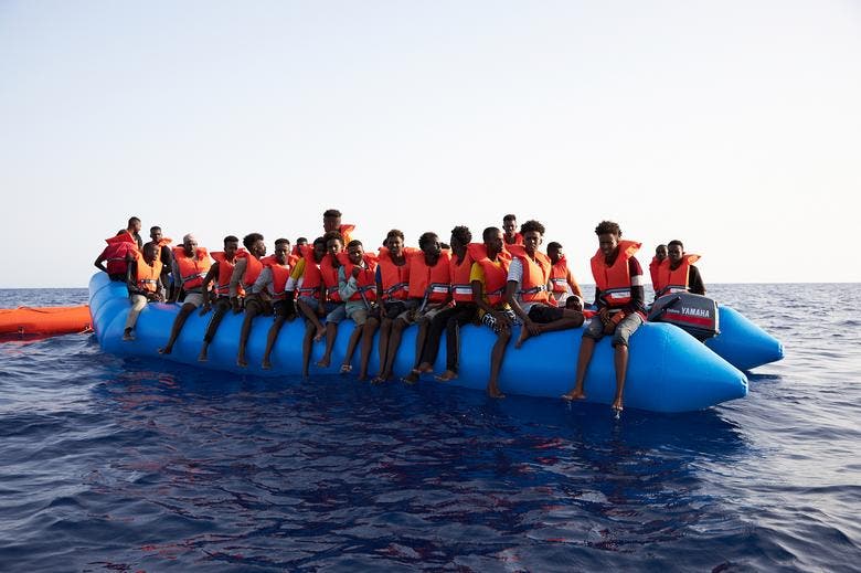 Migrants Rescued At Sea Al Arabiya English