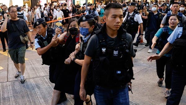 Hong Kong Police Crackdown On Protesters Marking Tiananmen Anniversary