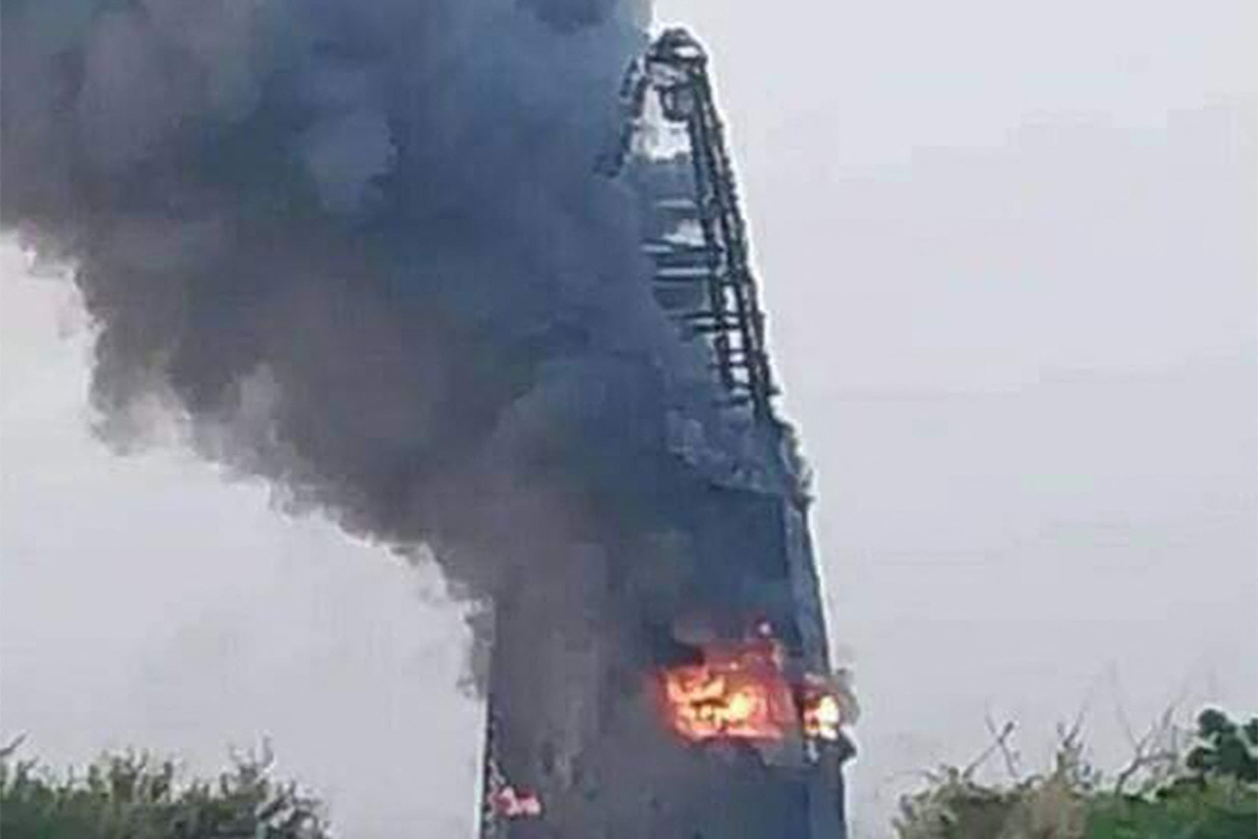 الحرائق التي اندلعت في عدد من المقار الحكومية الأحد في الخرطوم