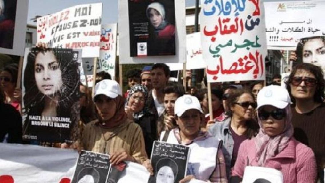 The law currently says that that someone accused of “kidnapping” or “corruption” of a girl under 18 would not be prosecuted if he married her. Pictured is an anti-rape rally that took place this year. (AFP)