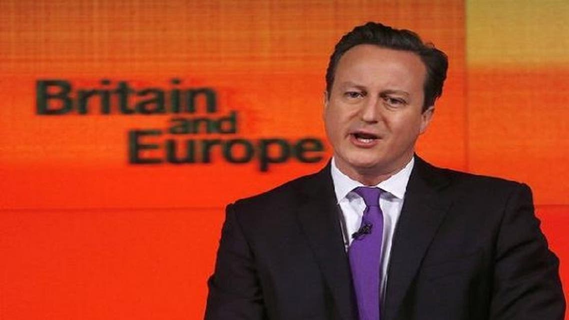 British Prime Minister David Cameron announced his vow to hold a referendum on Britain’s membership of the EU.(Reuters)