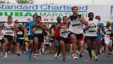For the fourteenth time, the Standard Chartered Dubai Marathon kicks off in the emirates, Ethopia’s long runner athletes take three leading spots at the race on Jan.25 2013. (Photo Courtesy: Sports 360)