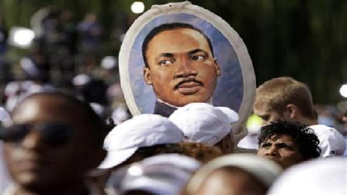 A Saudi female chemical engineer student is awarded the Martin Luther King given by the University of Alabama. (Reuters)