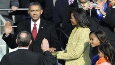 امریکی صدر براک اوباما دوسری مدت صدارت کے لیے اپنے عہدے کا حلف اٹھا رہے ہیں
