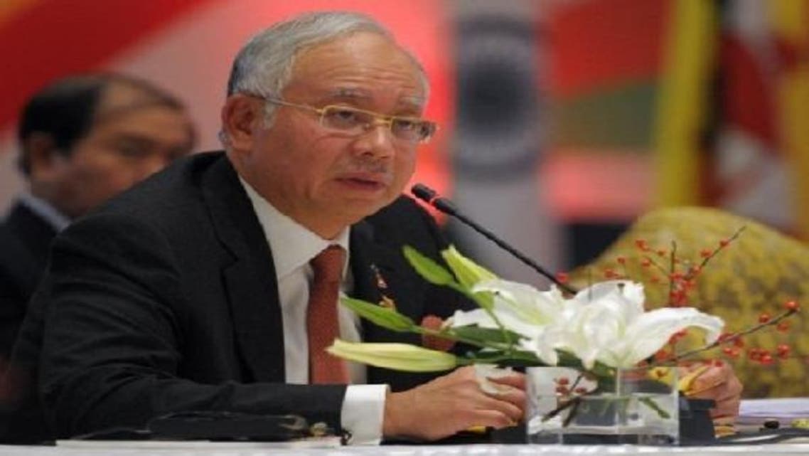 Malaysian Prime Minister Najib Razak is pictured in New Delhi on Dec. 20, 2012. Najib will visit Gaza this week, an official said Sunday, in what would be a rare visit by a foreign leader to the impoverished Palestinian territory. (AFP)