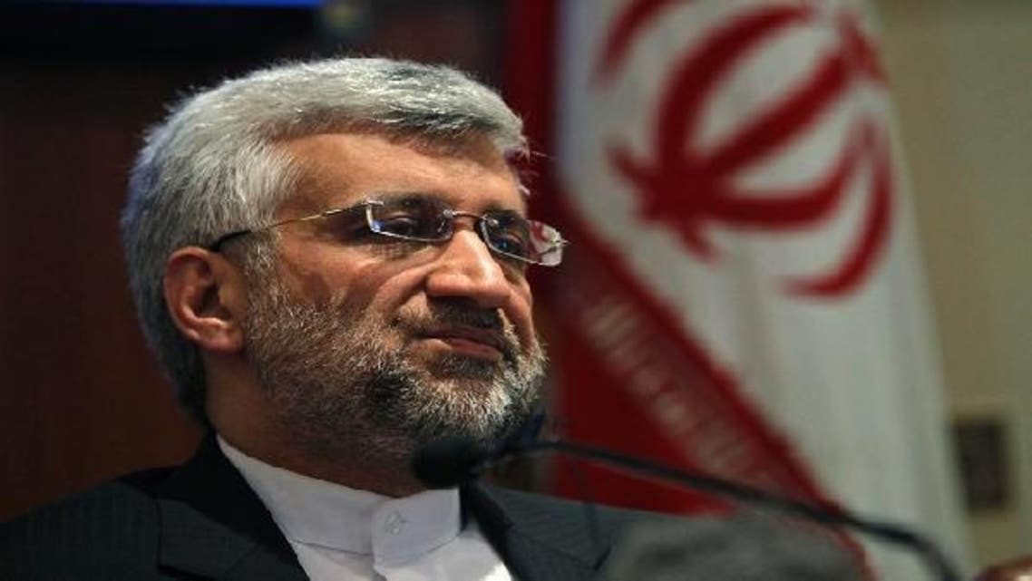 Iran’s chief nuclear negotiator Saeed Jalili speaks during a news conference in New Delhi January 4, 2013. (Reuters)