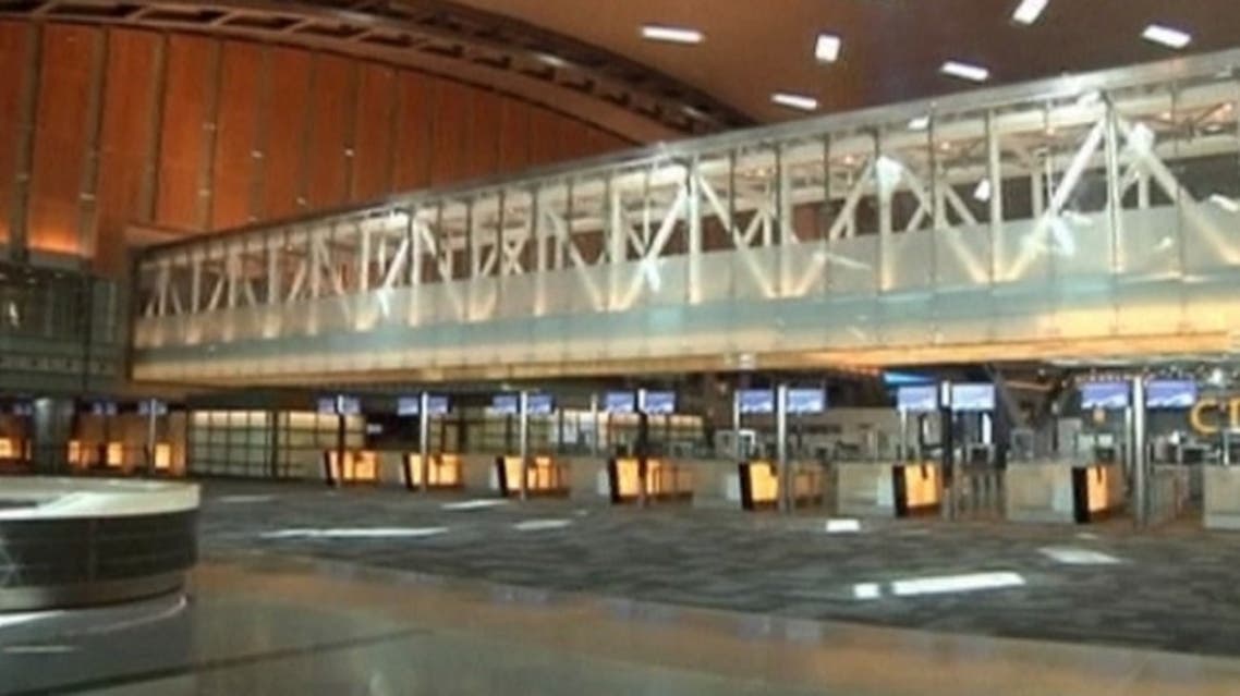 VIPs visit Doha’s new international airport, which is scheduled to start receiving passenger flights in April. (Reuters)