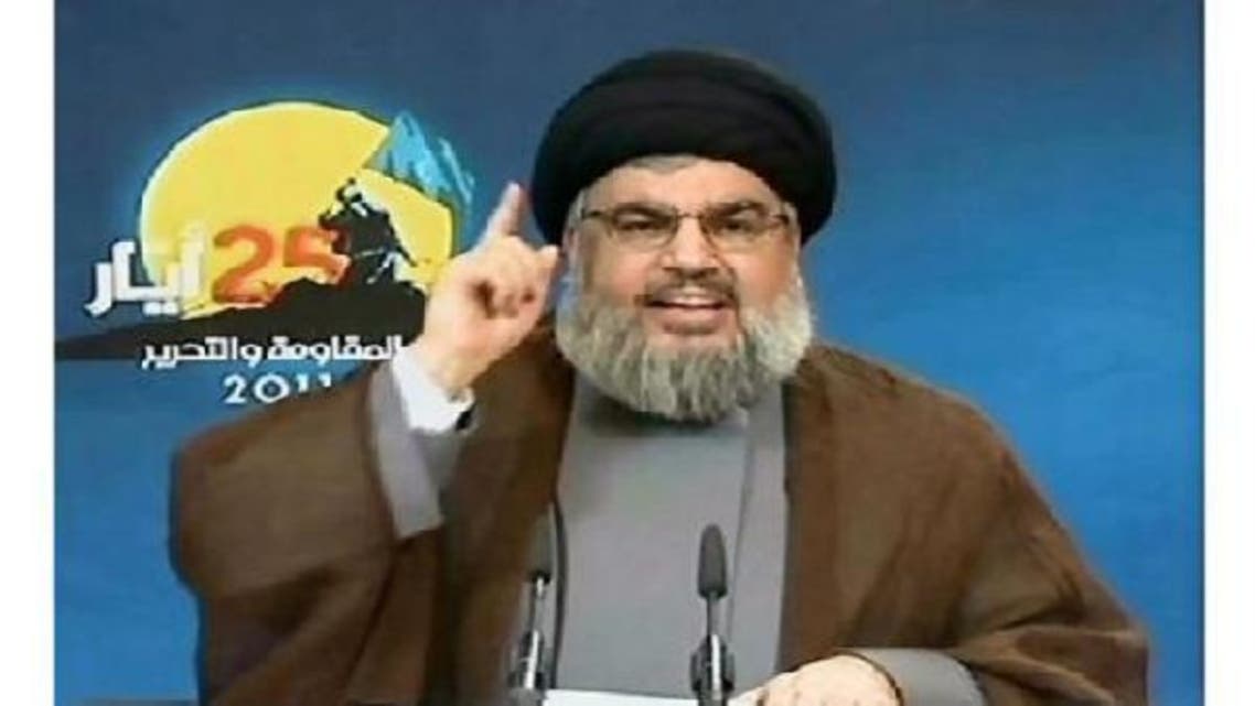 Hassan Nasrallah, chief of the Shiite movement Hezbollah, warns that “thousands of rockets” will hit Israel if it attacks Lebanon. (AFP)