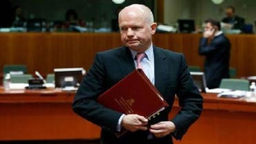 British Foreign Secretary William Hague said the Syrian new opposition bloc is the sole representative of the Syrian people. (Reuters)