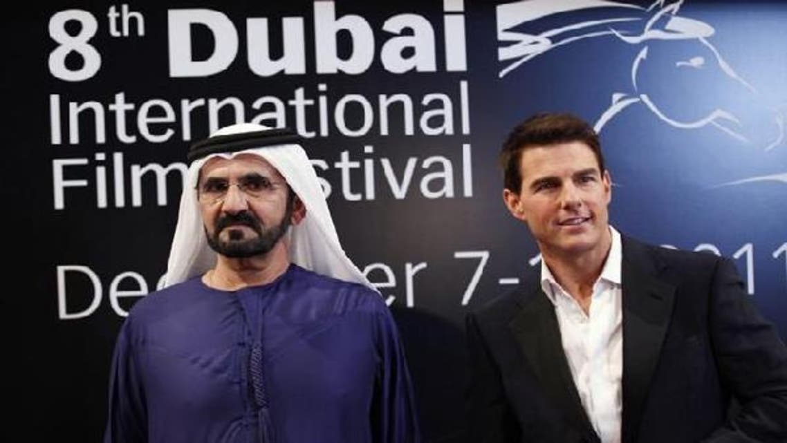 Last year, Dubai ruler Sheikh Mohammed bin Rashid Al Maktoum met with Tom Cruise at the festival for the premiere of Cruise’s “Mission Impossible: Ghost Protocol”. (Reuters)