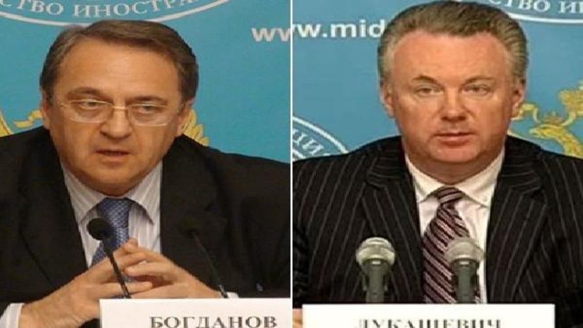 دائیں سے: ایلگزینڈر لوکیشوچ اور میخائل بوگدانوف