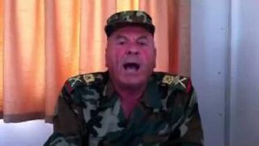 Major-General Adnan Sillu, who defected from the regime earlier this year, was party to top-levels talks about the use of chemical weapons in Syria. (Youtube screengrab)