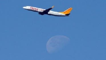 A U.S. Boeing 737 of Turkish airline Pegasus flies over Toulouse, southwestern France, on May 11, 2012. (AFP)