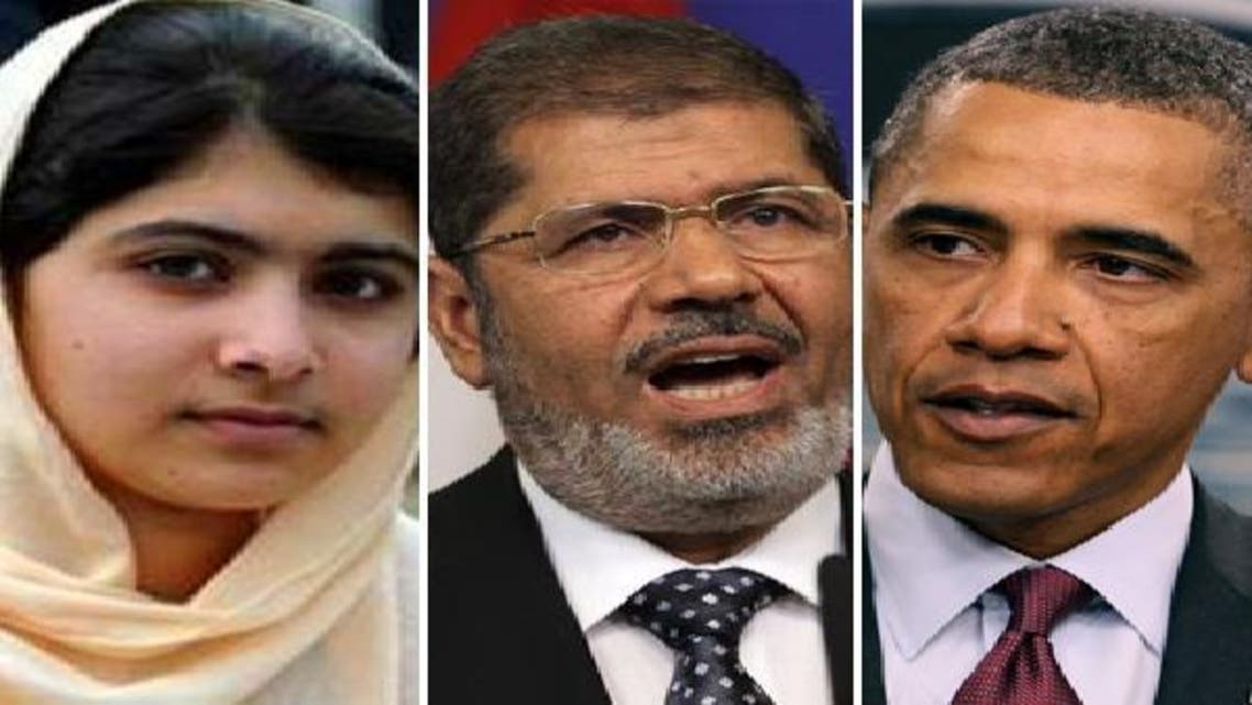 أوباما ومرسي ومالالا مرشحون للشخصية الأكثر تأثيراً لعام 2012