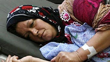 Cholera is not uncommon in Iraq. Majida Hamid Ibrahim, the first confirmed cholera case in Iraq back in 2007, is seen lying in a hospital bed.  (Photo courtesy AP)