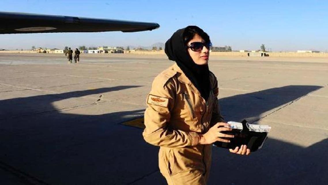 Lt. Nilofor Rhmani is now the first female pilot in the Afghanistan air force to fly solo under the air force’s pilot training program, the first in the country in more than 30 years. (Photo courtesy Air Force Times)