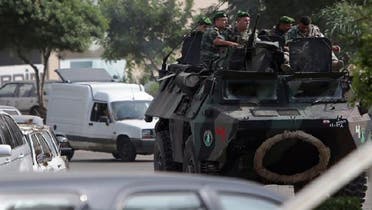 Lebanese soldiers patrol a street in the northern city of Tripoli. (AFP)