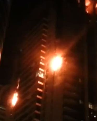 Fire broke out in Tamweel tower in Dubai\'s JLT at about 1 am on Sunday.