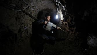 Egyptian forces flood Gaza tunnels with water
