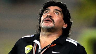 An agent representing Maradona said that the Argentine great was excited at the prospect of a chance to lead Iraq to the 2014 World Cup finals in Brazil. (AFP)