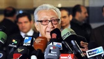 Brahimi pushes for Syria peace talks on Cairo visit   