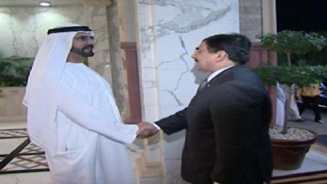 محمد بن راشد مصری صدر مشیر امور خارجہ کو خوش آمدید کہتے ہوئے