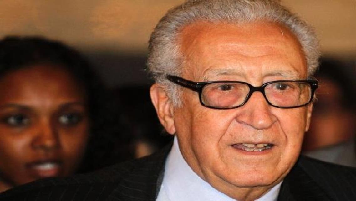 International peace envoy for Syria, Lakhdar Brahimi speaks to the media after meeting Syrian President Bashar al-Assad in Damascus December 24, 2012. (Reuters)