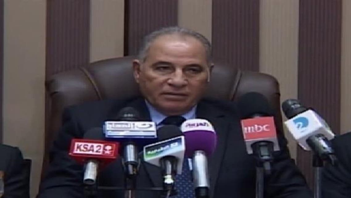 أحمد الزند خلال المؤتمر الصحافي