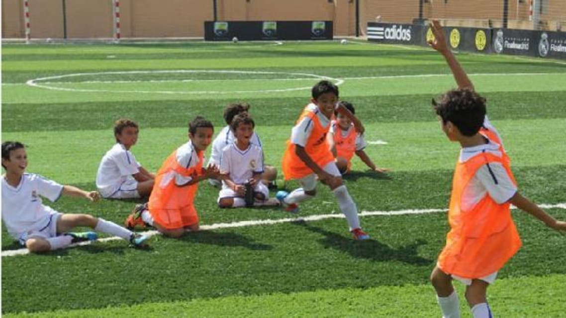 Students at Realmadrid Foundation Academy. (Photo courtesy of Real Madrid Foundation Academy - Egypt Facebook page)