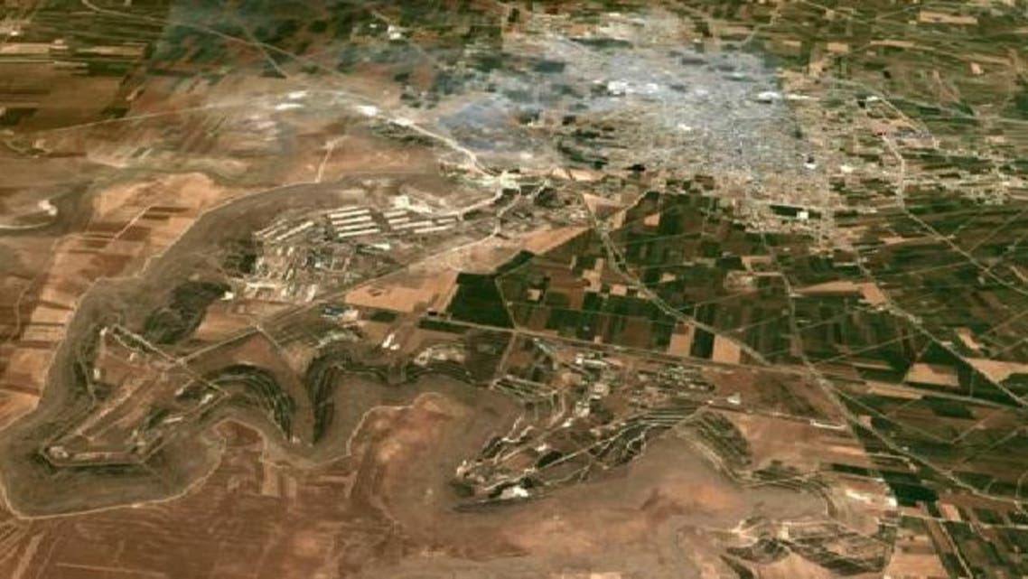 صورة من الجو لقاعدة \\"السفيرة\\" قرب حلب