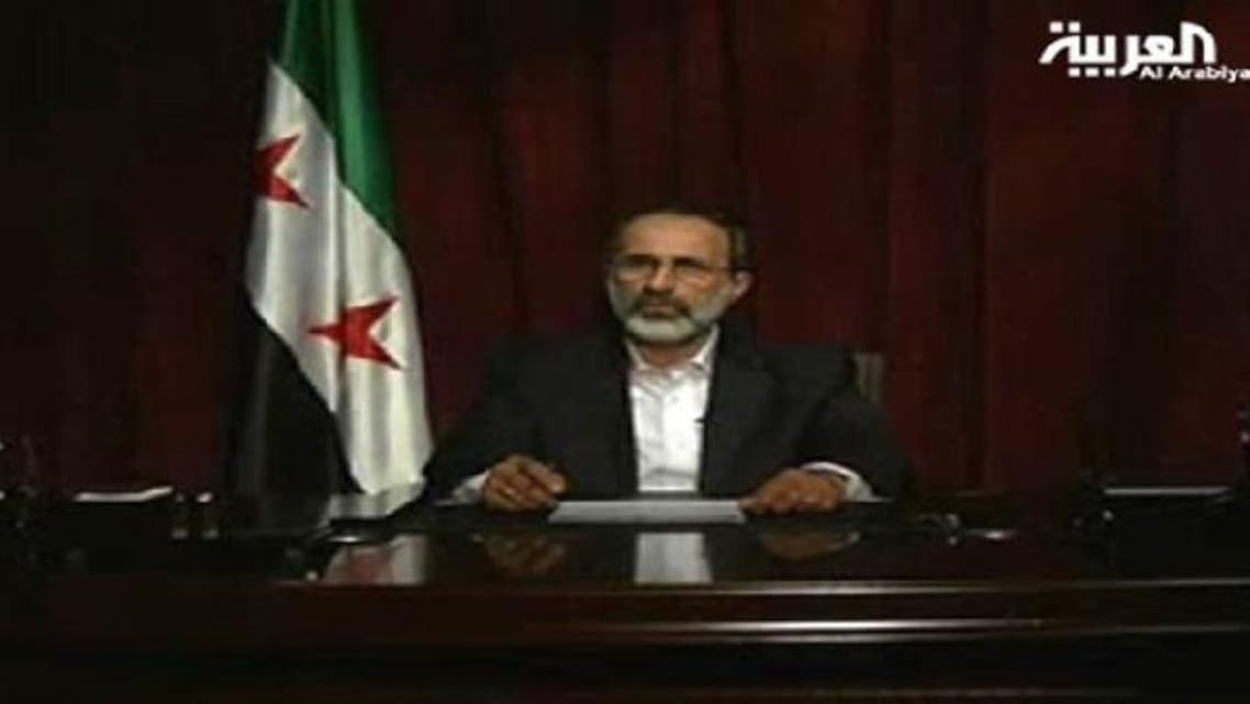 Opposition coalition chief Ahmed Moaz al-Khatib said the Assad\'s regime was causing a Holocaust in the country. (Al Arabiya)