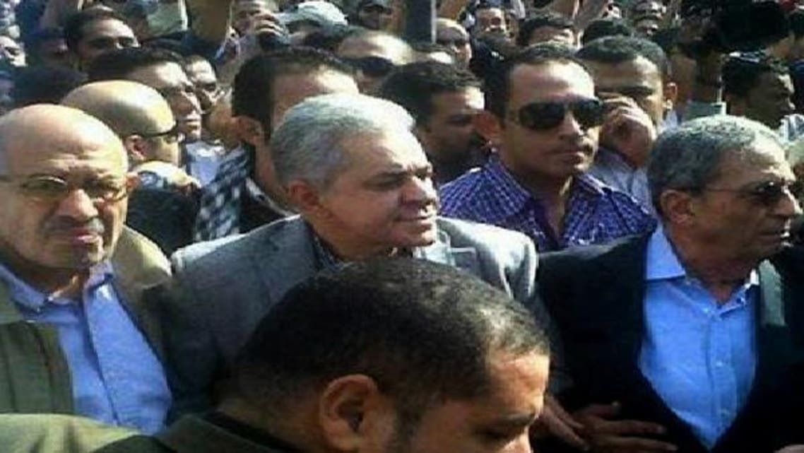 من اليمين موسى وصباحي والبرادعي