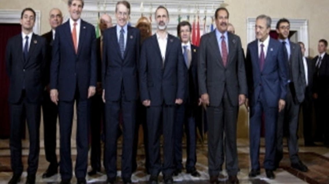 “Friends of the Syria” meeting in Rome issued a joint statement deploring “the unabated arms supply to the regime by third countries.” (AFP)