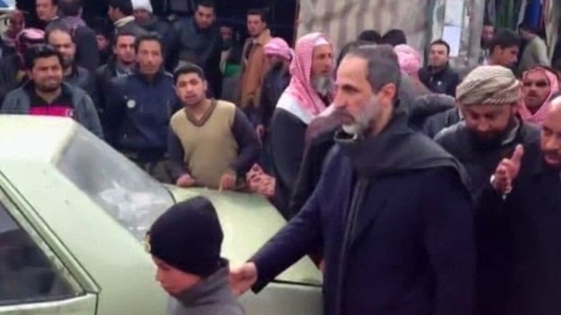 The chief of the Syrian National Coalition, for the first time, visited rebel-held areas near the embattled city of Aleppo in northern Syria. (Al Arabiya)