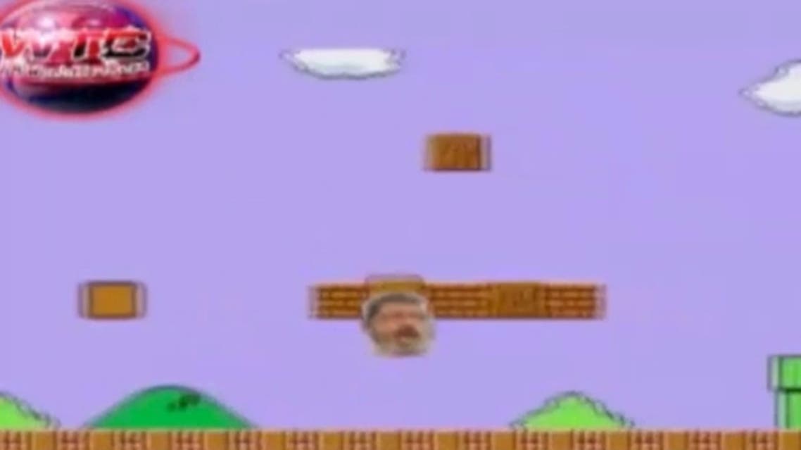The 'Super Mursi' video - a spoof of the 'Super Mario' video game, with a political twist. (YouTube)