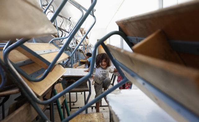 More than 2,000 of Syria’s 22,000 schools have been damaged or destroyed, says the United Nations. (Reuters)