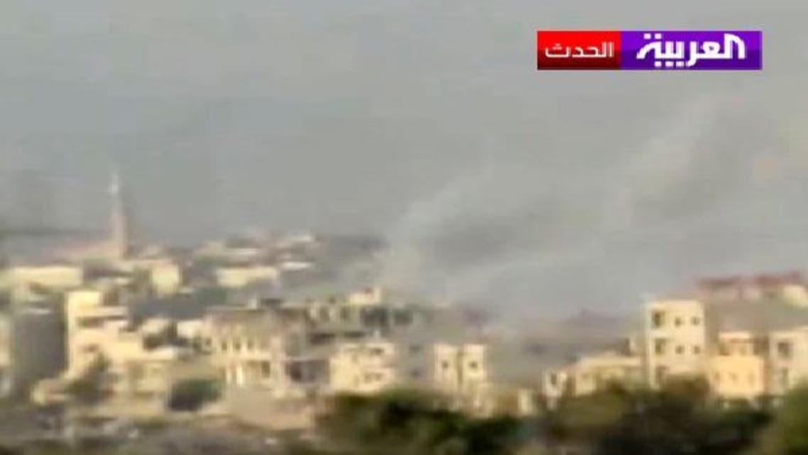 قصف للمروحيات على حي الحجر الأسود في دمشق