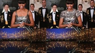 Spot the difference? Michelle Obama’s dress gets Iranian photoshop restyle