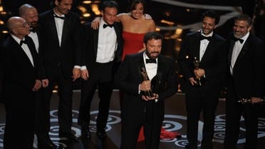 Argo director Ben Affleck accepts the Oscar for Best Movie onstage at the 85th Annual Academy Awards on Feb. 24, 2013 in Hollywood, California. (AFP)