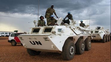Soldiers from the U.N. peacekeeping in the oil-rich Abyei, Sudan, in May 23, 2008. (AFP)