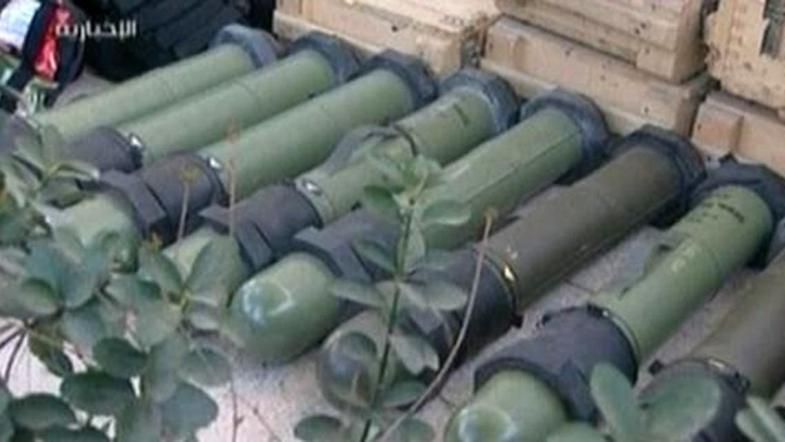 Syrian television station Ikhbariyah reports that the Syrian army captured a truck full of weapons headed to southern Damascus. (Reuters)