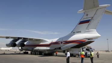 The Ilyushin-76 plane (pictured) along with an Ilyushin-62 will carry 46 tons of humanitarian aid to Syria. (Reuters)