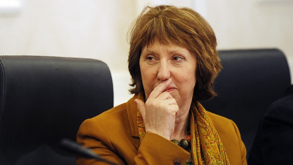 EU foreign policy Chief Catherine Ashton said the EU needed to think “very carefully” about French and British arguments that lifting the embargo would encourage Assad to negotiate. (AFP)