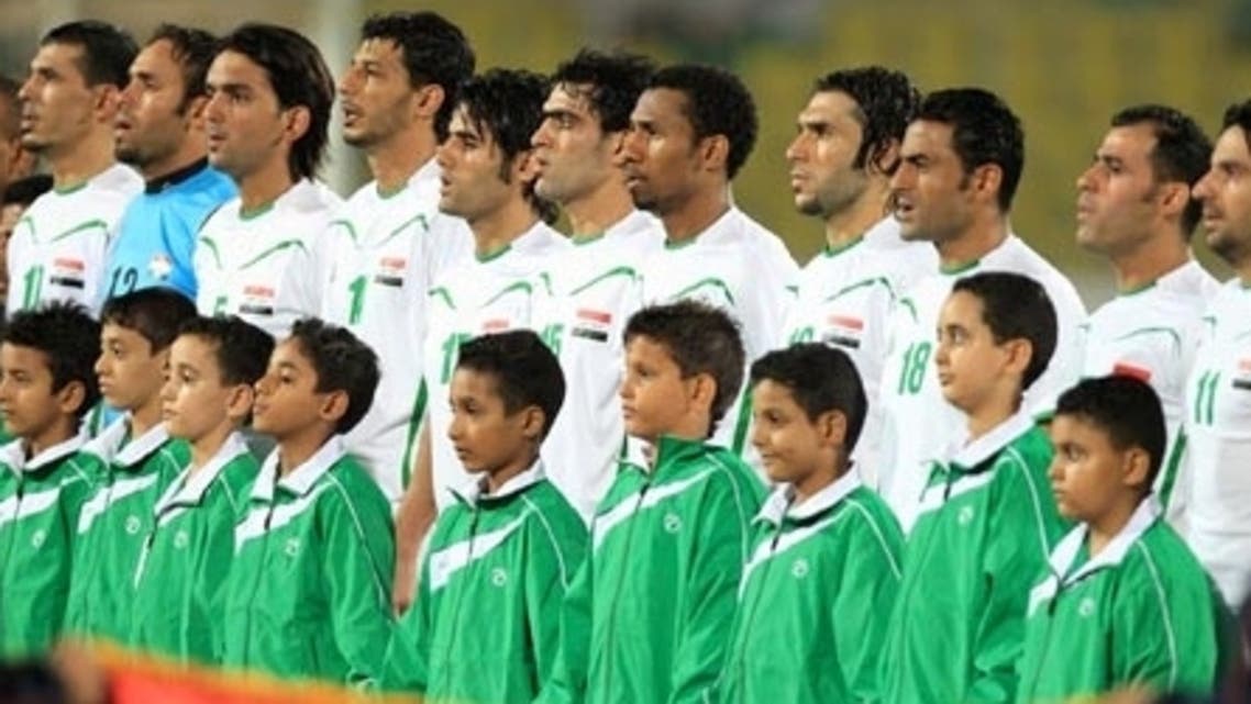 Iraqi national football team resume training in Baghdad. (Reuters)