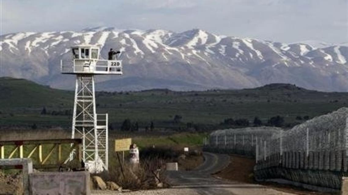 golan heights syria bombing tanks reuters