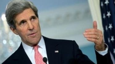 John Kerry, U.S. Secretary of State, made his first trip to Iraq since taking office to push Iraq for more help over the conflict in Syria. (AFP)