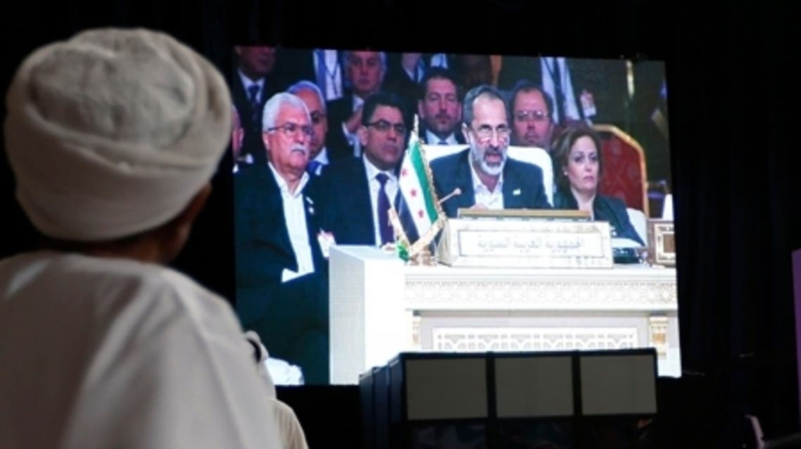 معاذ الخطيب في القمة العربية