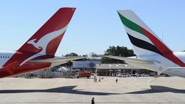 Australia’s competition watchdog gave final agreement for Qantas and Emirates to launch a global alliance, which allows the airlines to combine operations for five years. (AFP)
