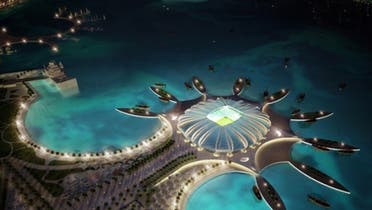 An artist’s impression of the planned Doha Port Stadium, with an expected capacity of 44,950. (Photo courtesy: Qatar 2022 Bid Committee)